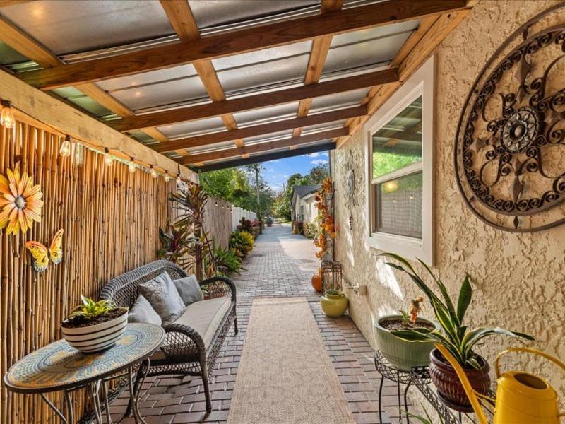 College Park-Orlando 5Star Villa Oasis - Home Away From Home - Quiet Neighborhood-Private Botanical Courtyard - Mins From Eola,Dt, Winter Park - Free Parking & Ev Plug In Kültér fotó